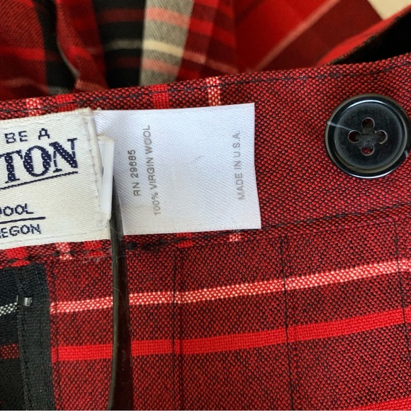 Pendleton Heritage Limited Edition Wool Plaid Reversible Turnabout Skirt Size 10 - Picture 16 of 16